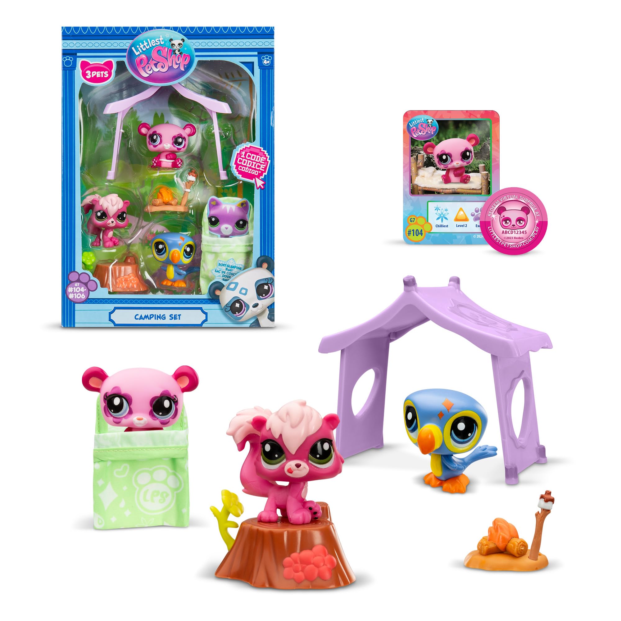 Amazon.com: Bandai Littlest Pet Shop BF00574 - Pack of 3 Animals
